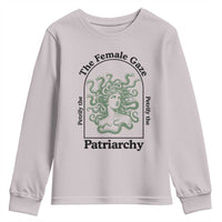 Feminist Youth Sweatshirt The Female Gaze Petrify The Patriarchy Mythology Medusa - Wonder Print Shop