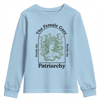 Feminist Youth Sweatshirt The Female Gaze Petrify The Patriarchy Mythology Medusa - Wonder Print Shop