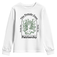 Feminist Youth Sweatshirt The Female Gaze Petrify The Patriarchy Mythology Medusa - Wonder Print Shop