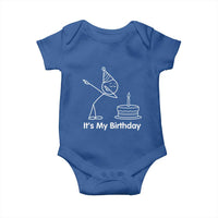 Dabbing Stickman Party Humor Gift Baby Onesie It Is My Birthday