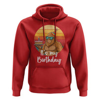 It Is My Birthday Hoodie Funny Bigfoot Blowing Candle Birthday Cake