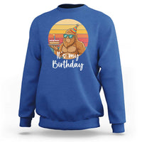 It Is My Birthday Sweatshirt Funny Bigfoot Blowing Candle Birthday Cake