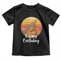 It Is My Birthday Toddler T Shirt Funny Bigfoot Blowing Candle Birthday Cake