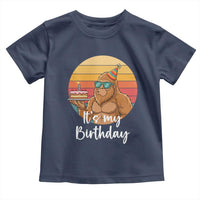 It Is My Birthday Toddler T Shirt Funny Bigfoot Blowing Candle Birthday Cake