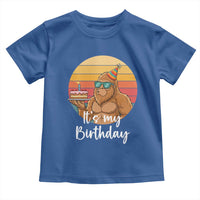 It Is My Birthday Toddler T Shirt Funny Bigfoot Blowing Candle Birthday Cake
