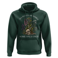Funny Botanical Skull Dark Humor Hoodie All Plants Are Edible Some Only Once