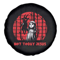 Not Today Jesus Spare Tire Cover Gothic Dark Art Pastel Goth Creepy Graphic