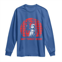 Not Today Jesus Long Sleeve Shirt Gothic Dark Art Pastel Goth Creepy Graphic