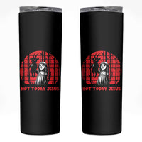 Not Today Jesus Skinny Tumbler Gothic Dark Art Pastel Goth Creepy Graphic