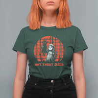 Not Today Jesus T Shirt For Women Gothic Dark Art Pastel Goth Creepy Graphic