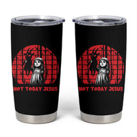 Not Today Jesus Tumbler Cup Gothic Dark Art Pastel Goth Creepy Graphic