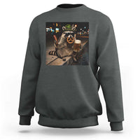 Funny Oktoberfest Raccoon Sweatshirt Cute Trash Panda Beer Festival Bavarian Gift