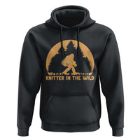 Knitting Bigfoot In The Wild Funny Gift Hoodie - Wonder Print Shop