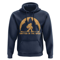 Knitting Bigfoot In The Wild Funny Gift Hoodie - Wonder Print Shop