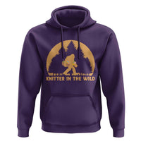 Knitting Bigfoot In The Wild Funny Gift Hoodie - Wonder Print Shop