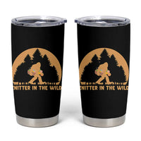 Knitting Bigfoot In The Wild Funny Gift Tumbler Cup - Wonder Print Shop