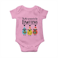 Tis The Season To Be Knitting Baby Onesie Christmas Gift - Wonder Print Shop