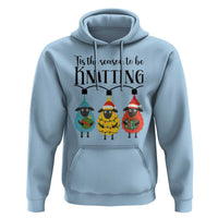 Tis The Season To Be Knitting Hoodie Christmas Gift - Wonder Print Shop