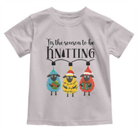 Tis The Season To Be Knitting Toddler T Shirt Christmas Gift - Wonder Print Shop