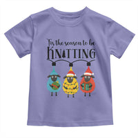 Tis The Season To Be Knitting Toddler T Shirt Christmas Gift - Wonder Print Shop
