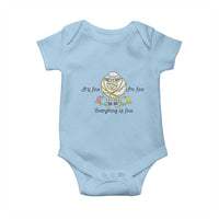 Its Fine I am Fine Everything Is Fine Baby Onesie Funny Sheep Yarn Chaos - Wonder Print Shop