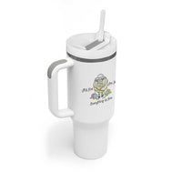 Its Fine I am Fine Everything Is Fine Tumbler With Handle Funny Sheep Yarn Chaos - Wonder Print Shop