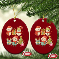 Crochet Xmas Ceramic Ornament Funny Xmas Gift For Crocheter - Wonder Print Shop