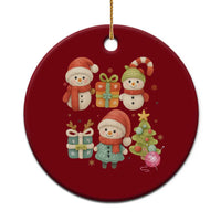 Crochet Xmas Ceramic Ornament Funny Xmas Gift For Crocheter - Wonder Print Shop