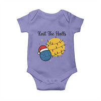 Knit The Halls Baby Onesie Funny Knitters Christmas Gift - Wonder Print Shop