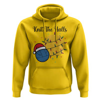 Knit The Halls Hoodie Funny Knitters Christmas Gift - Wonder Print Shop