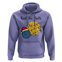 Knit The Halls Hoodie Funny Knitters Christmas Gift - Wonder Print Shop