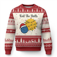 Knit The Halls Ugly Christmas Sweater Funny Knitters Xmas Gift - Wonder Print Shop