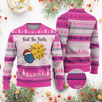 Knit The Halls Ugly Christmas Sweater Funny Knitters Xmas Gift - Wonder Print Shop