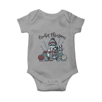 Crochet Christmas Baby Onesie Funny Snowman Crocheting Gift - Wonder Print Shop