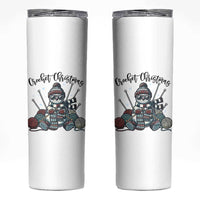 Crochet Christmas Skinny Tumbler Funny Snowman Crocheting Gift - Wonder Print Shop