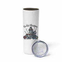 Crochet Christmas Skinny Tumbler Funny Snowman Crocheting Gift - Wonder Print Shop