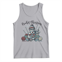 Crochet Christmas Tank Top Funny Snowman Crocheting Gift - Wonder Print Shop