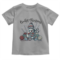 Crochet Christmas Toddler T Shirt Funny Snowman Crocheting Gift - Wonder Print Shop