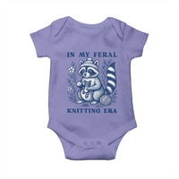In My Feral Knitting Era Baby Onesie Raccoon Yarn Lover - Wonder Print Shop