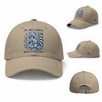 In My Feral Knitting Era Baseball Cap Raccoon Yarn Lover