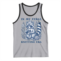 In My Feral Knitting Era Tank Top Raccoon Yarn Lover - Wonder Print Shop