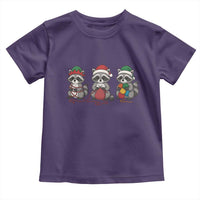 Christmas Raccoon Knitting Toddler T Shirt Funny Holiday Yarn Gift - Wonder Print Shop