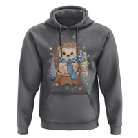 Cute Hedgehog Knitting Hoodie Gift For Crocheter - Wonder Print Shop