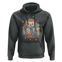 Cute Hedgehog Knitting Hoodie Gift For Crocheter - Wonder Print Shop