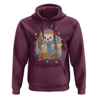 Cute Hedgehog Knitting Hoodie Gift For Crocheter - Wonder Print Shop