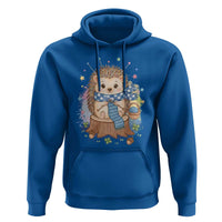 Cute Hedgehog Knitting Hoodie Gift For Crocheter - Wonder Print Shop
