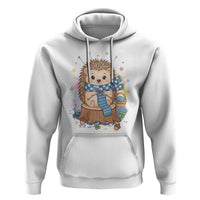 Cute Hedgehog Knitting Hoodie Gift For Crocheter - Wonder Print Shop