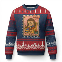 Cute Hedgehog Knitting Ugly Christmas Sweater Xmas Holiday Gift - Wonder Print Shop