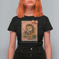 Cute Hedgehog Knitting T Shirt For Women Christmas Holiday Gift - Wonder Print Shop