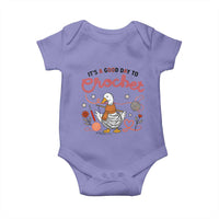 Funny Goose Crocheting Baby Onesie It Is A Good Day To Crochet - Wonder Print Shop
